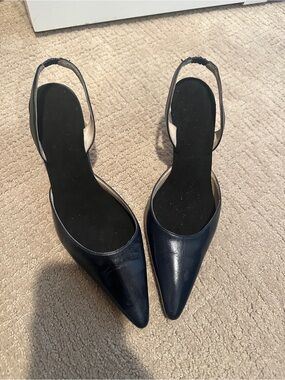 Manolo Blahnik Kitten Heel Slingback